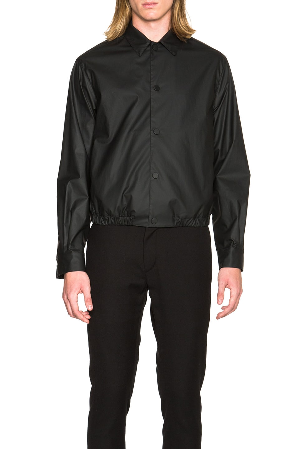 Image 1 of Calvin Klein Collection Langdon Windbreaker in Black