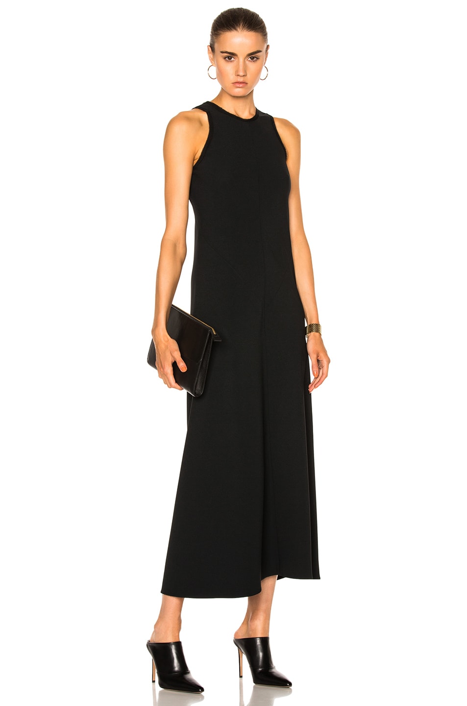 Image 1 of Calvin Klein Collection Khera Sleeveless Dress in Black