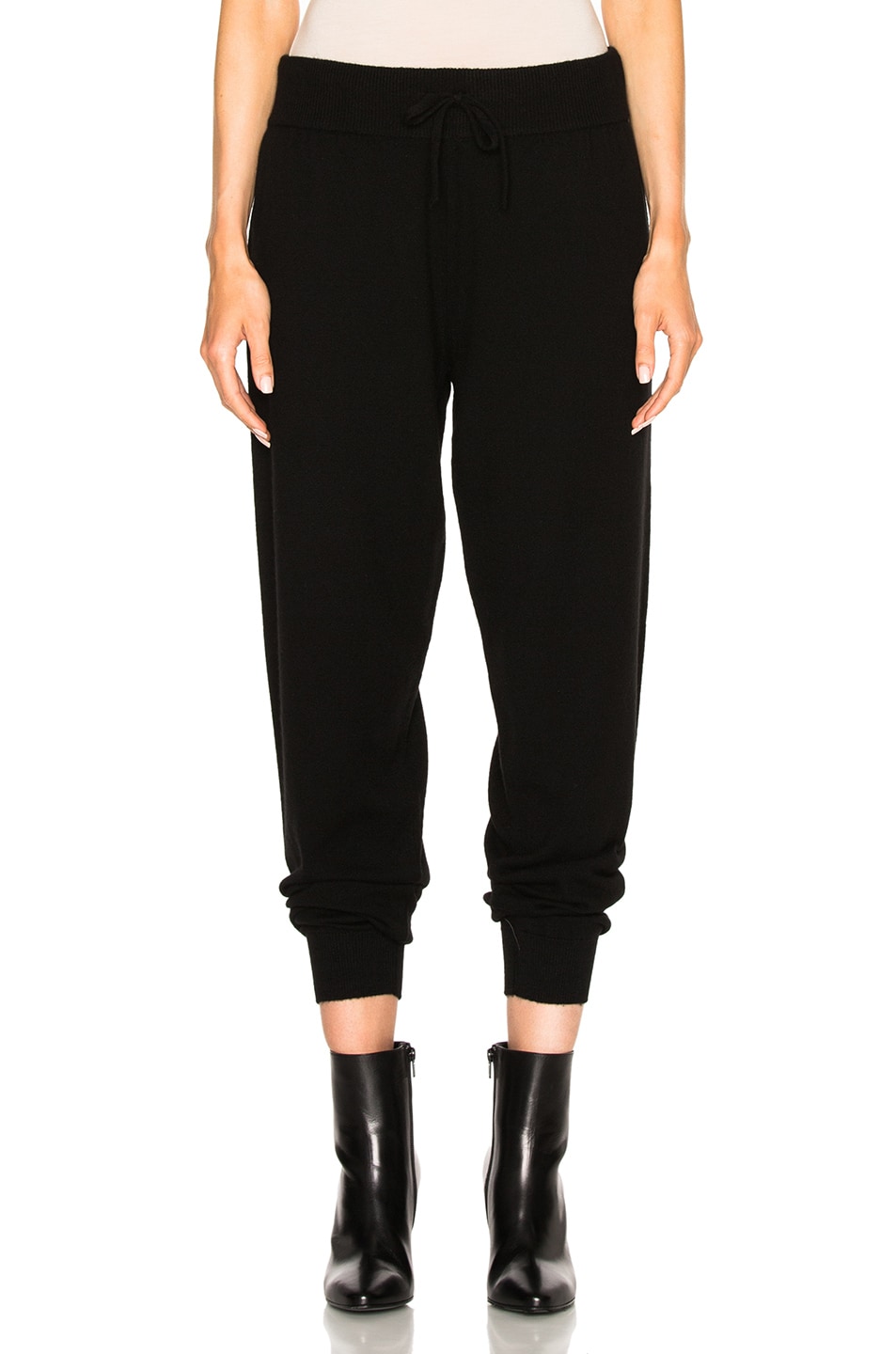 Image 1 of Calvin Klein Collection Valerio Cashmere Sweatpants in Black
