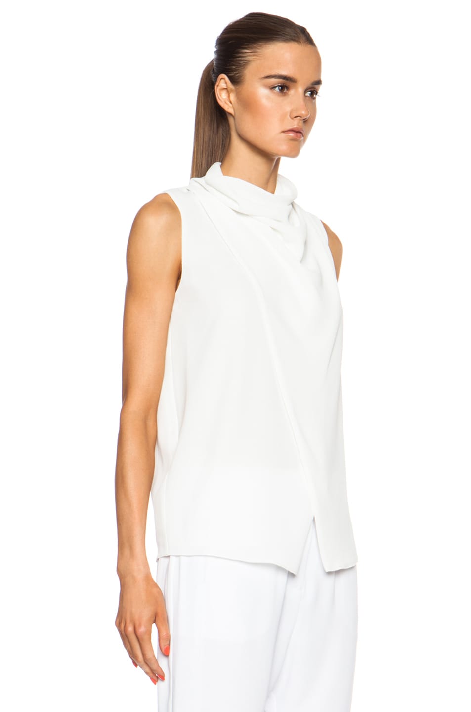 camilla and marc Blackbird Poly Top in White | FWRD