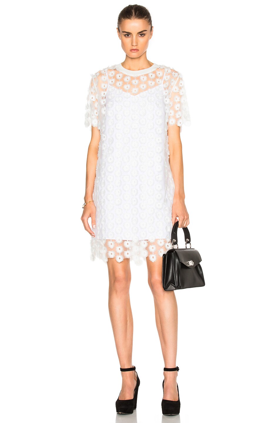 Image 1 of Carven Mini Dress in Blanc