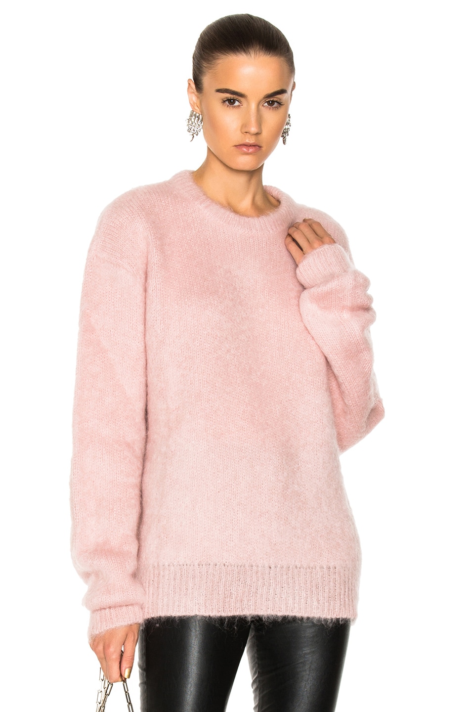 Image 1 of Carven Mohair Sweater in Rose Pale