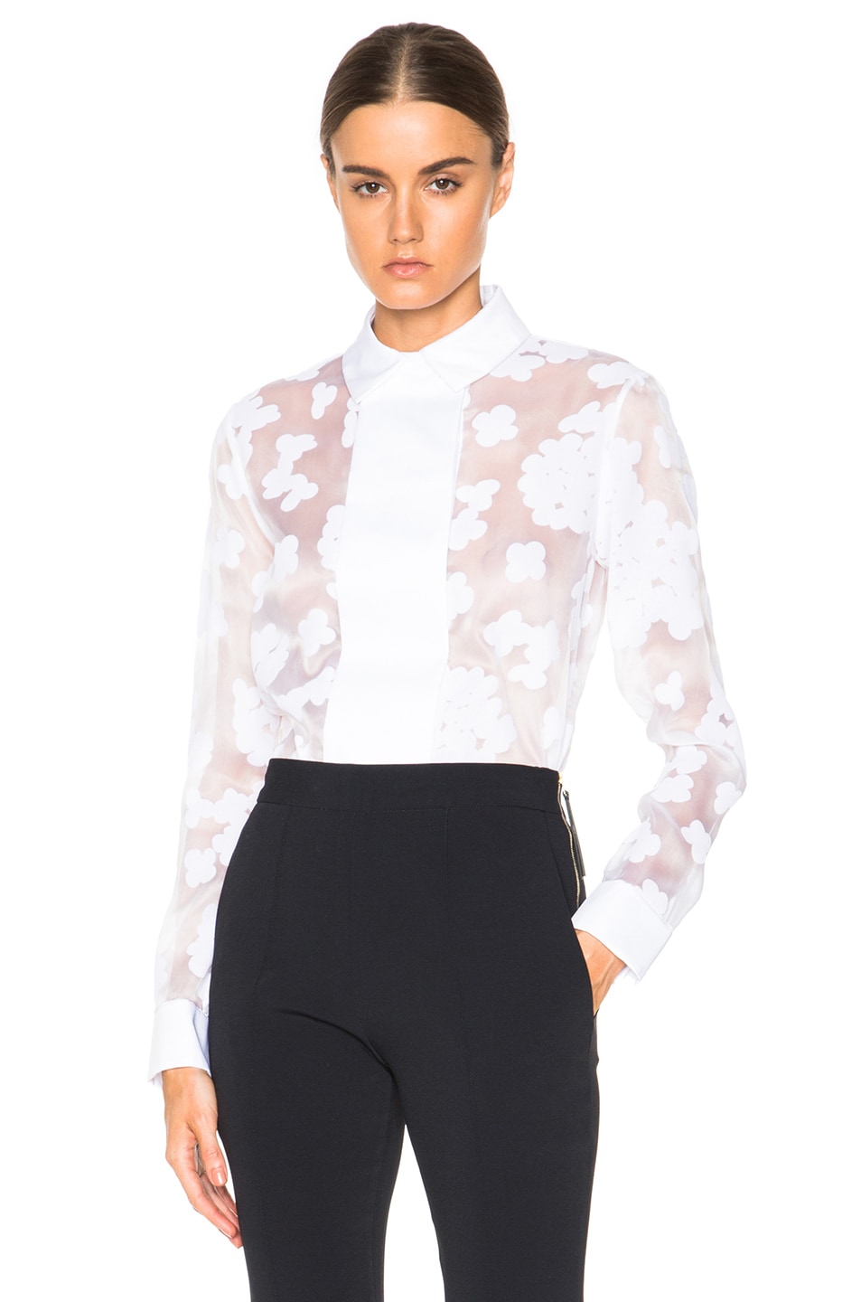 Image 1 of Carven Printed Top in White