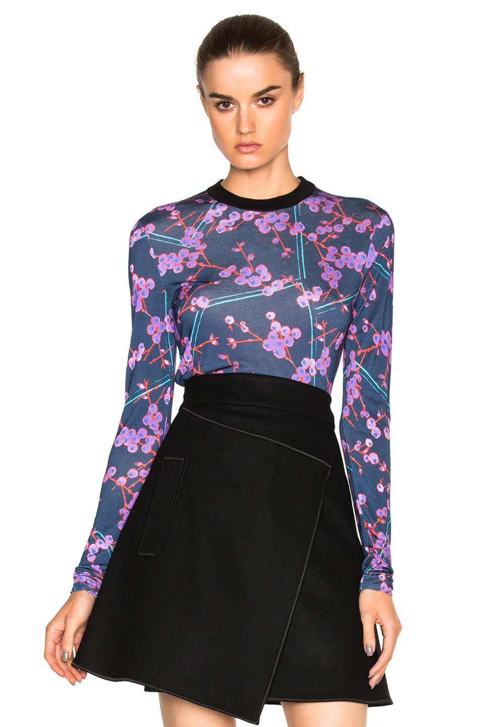 Image 1 of Carven Printed Top in Blue