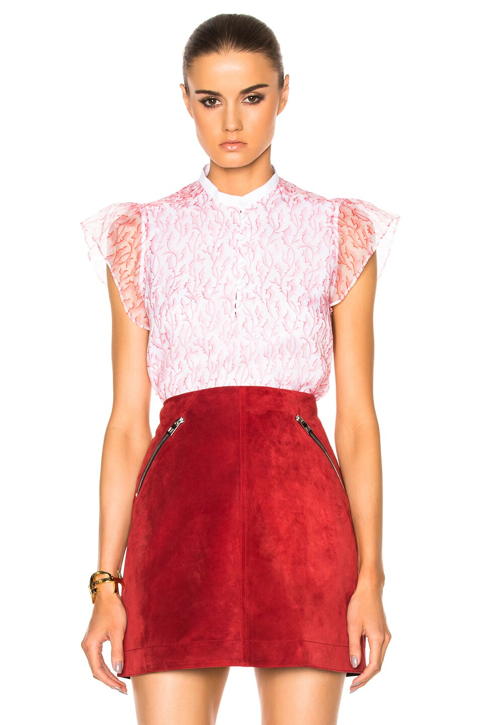 Image 1 of Carven Short Sleeve Top in Rose