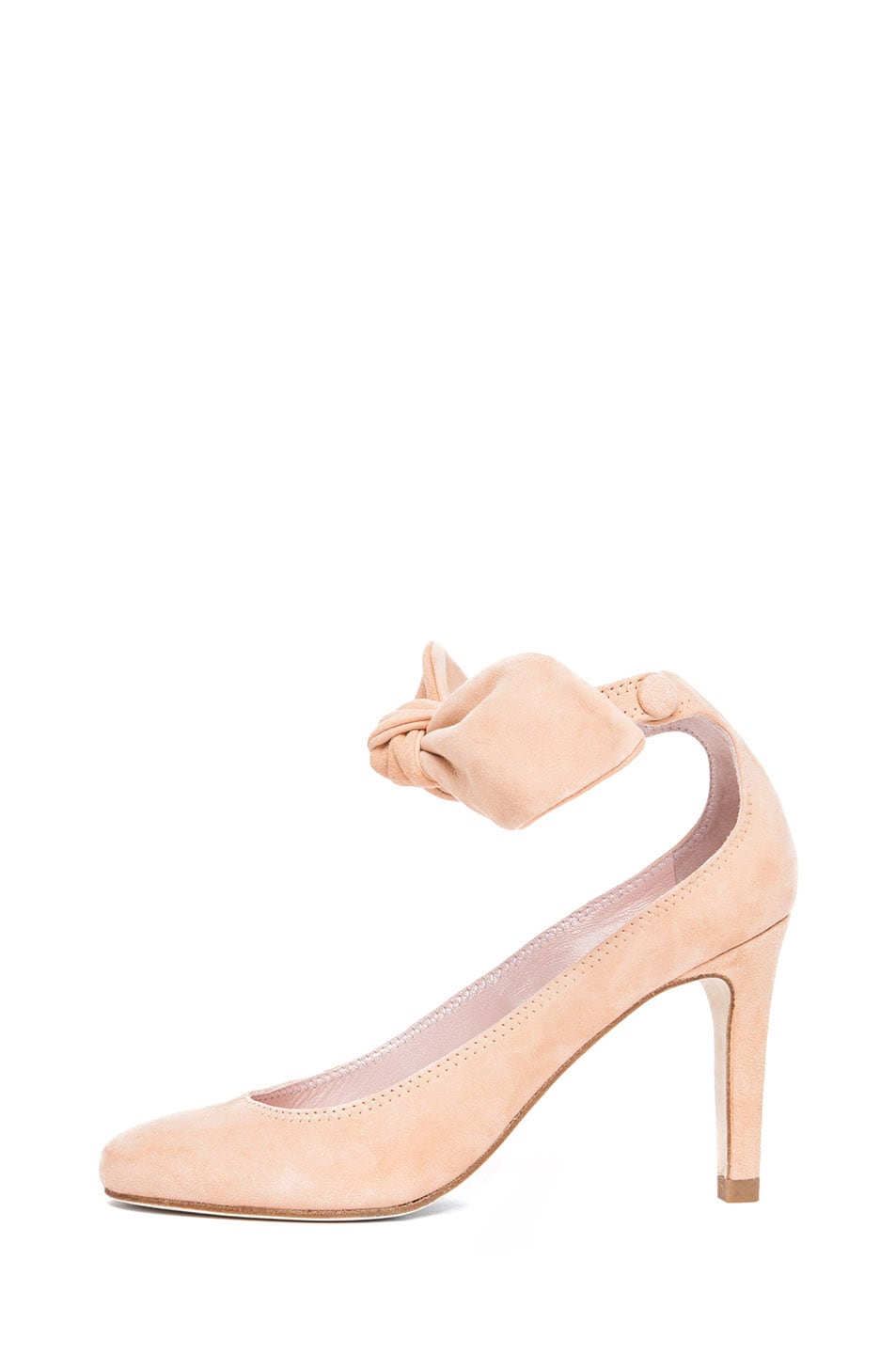 Image 1 of Carven Bow Heel in Nude