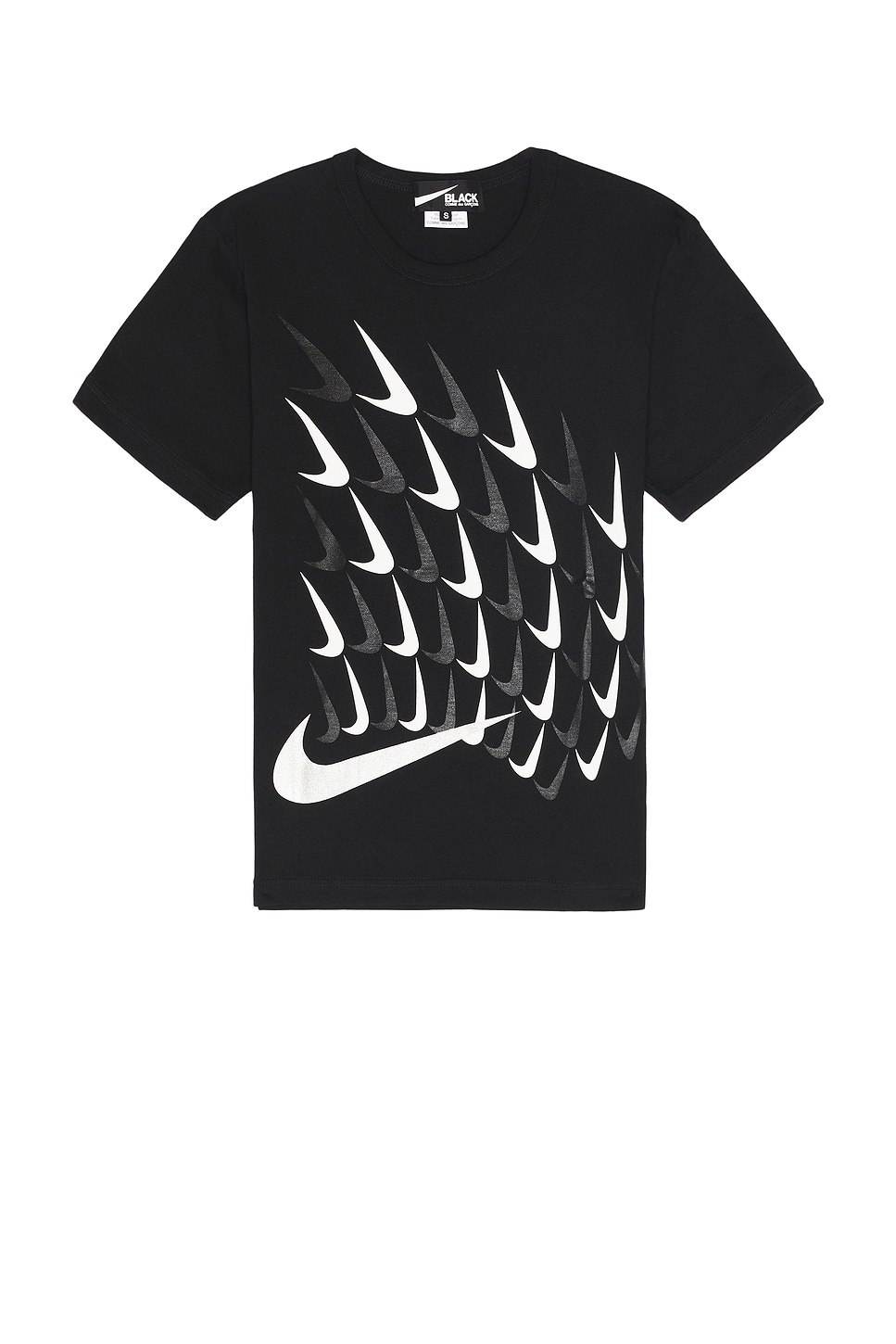 Shop Comme Des Garcons Black X Nike Print Tee In Black