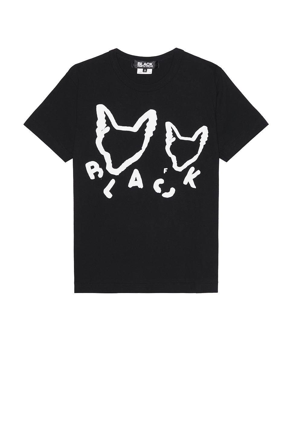 Image 1 of COMME des GARCONS BLACK x Filip Pagwski Print Tee in Black