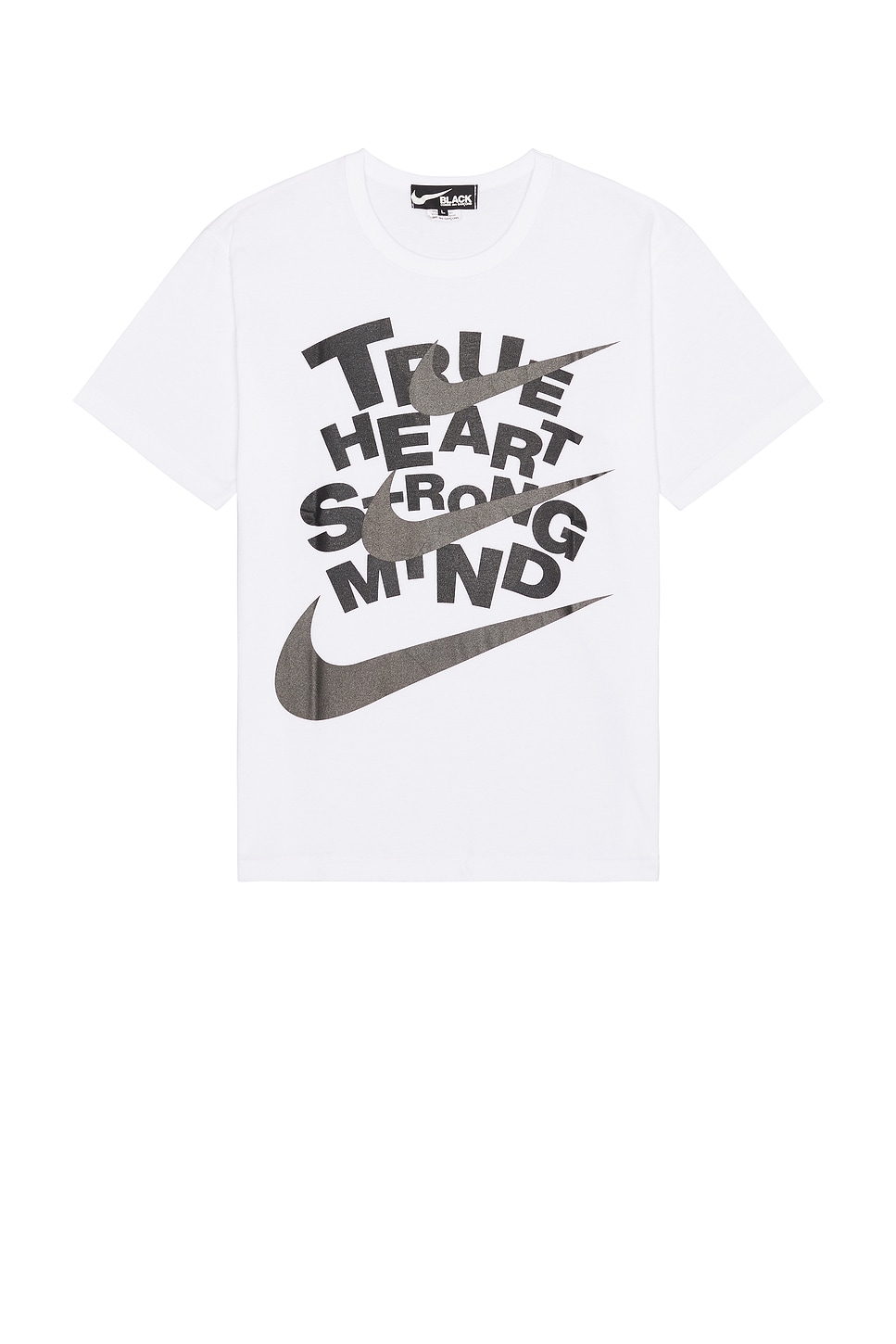 Image 1 of COMME des GARCONS BLACK x Nike Tee in White