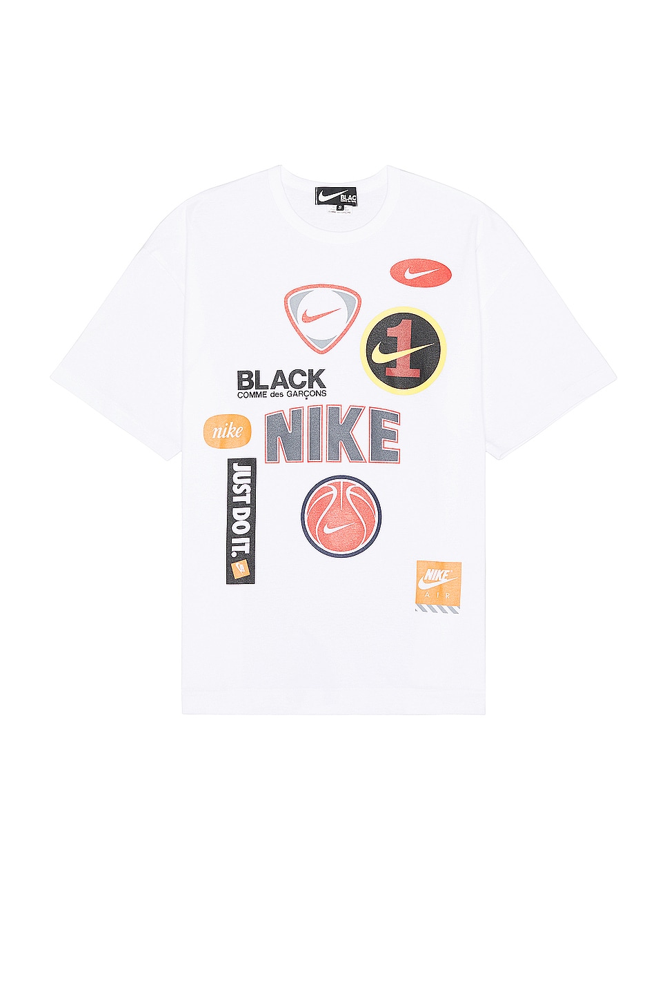 Image 1 of COMME des GARCONS BLACK x Nike Tee in White