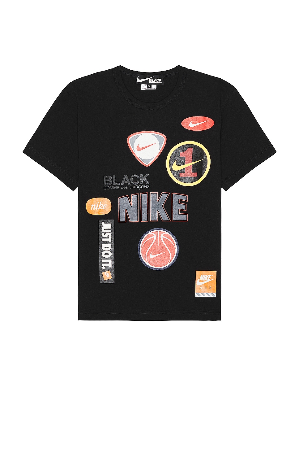 Image 1 of COMME des GARCONS BLACK x Nike Tee in Black