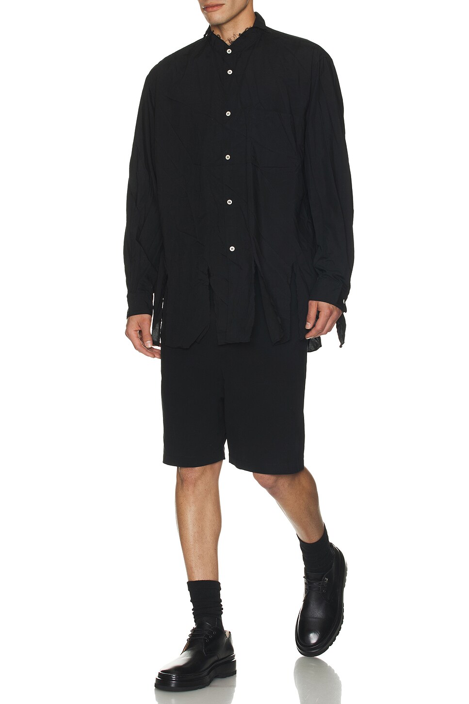 comme des garcons low top black