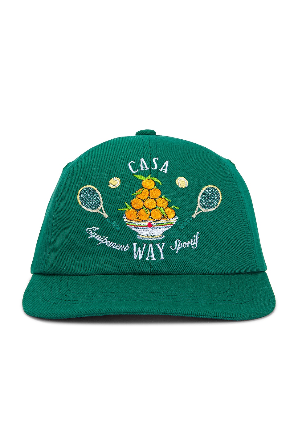 Casa Way Embroidered Cap in Green