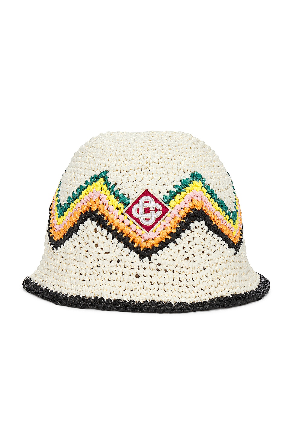 Raffia Crochet Hat in Multi