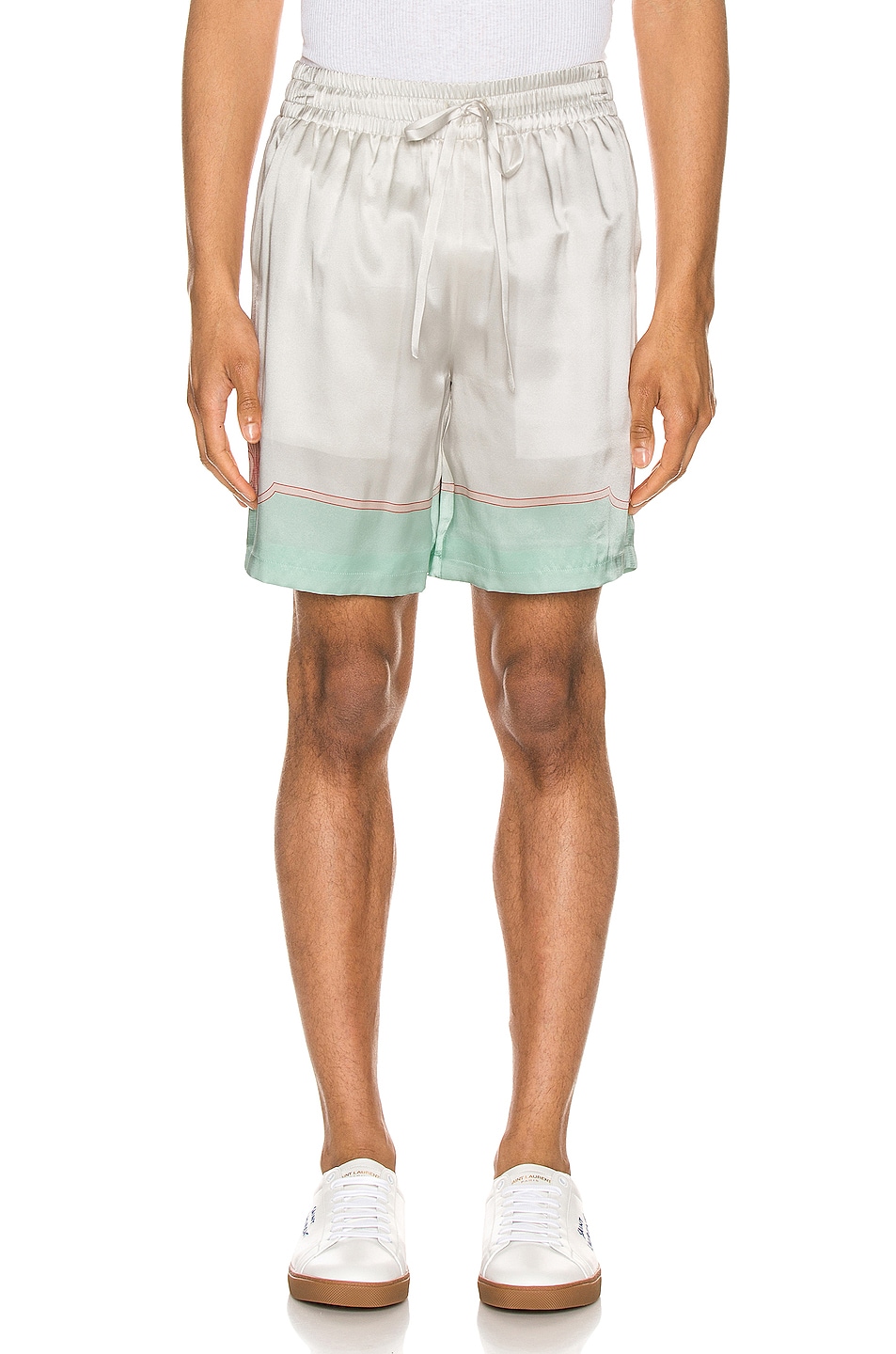 Image 1 of Casablanca Printed Shorts in Les Coquillages Mint
