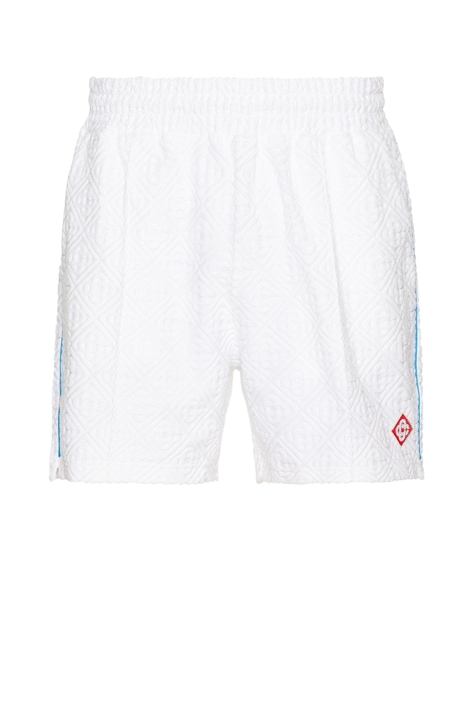 Towelling Short in White