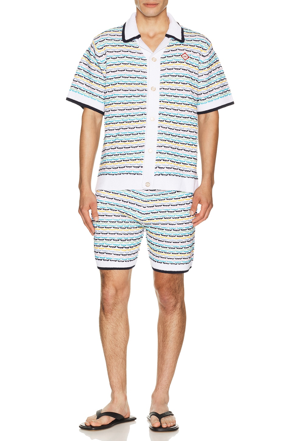Casablanca Tuck Stitch Shorts | Thumbnail 3