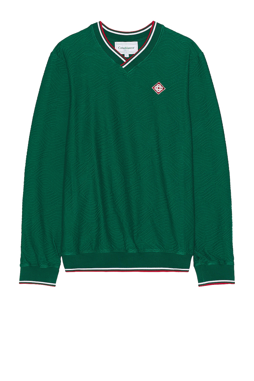 Image 1 of Casablanca 3d Wave Sweater in Green