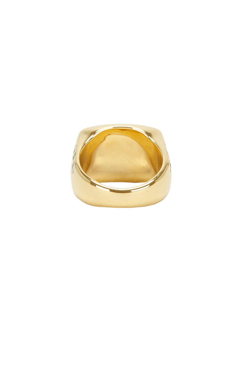 Image 1 of Casablanca Tennis Club Ring in Gold & Green
