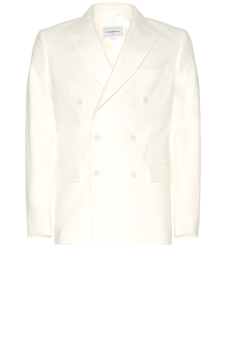 Image 1 of Casablanca Double Breasted Blazer in Off-White
