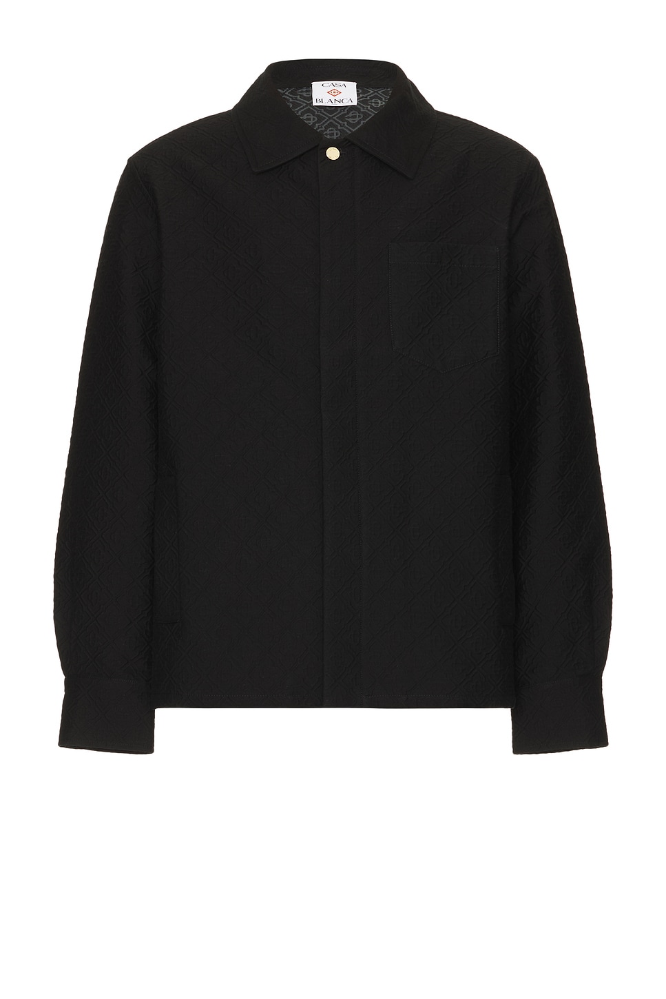 Casablanca Jacquard Monogram Jacket In Black