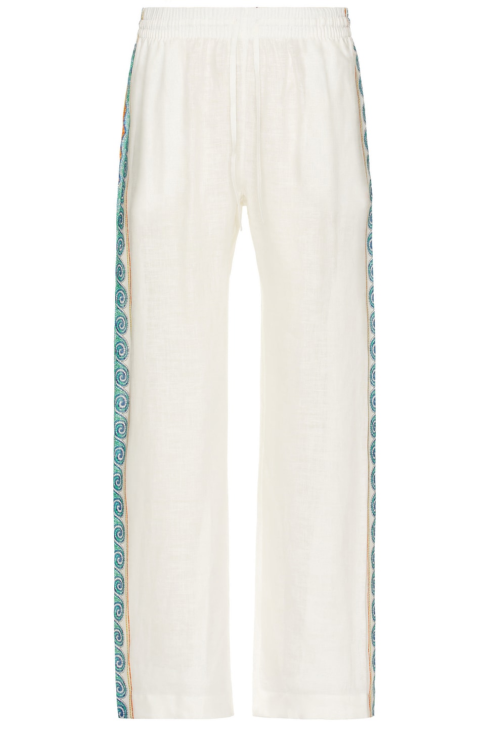 Drawstring Trouser in White