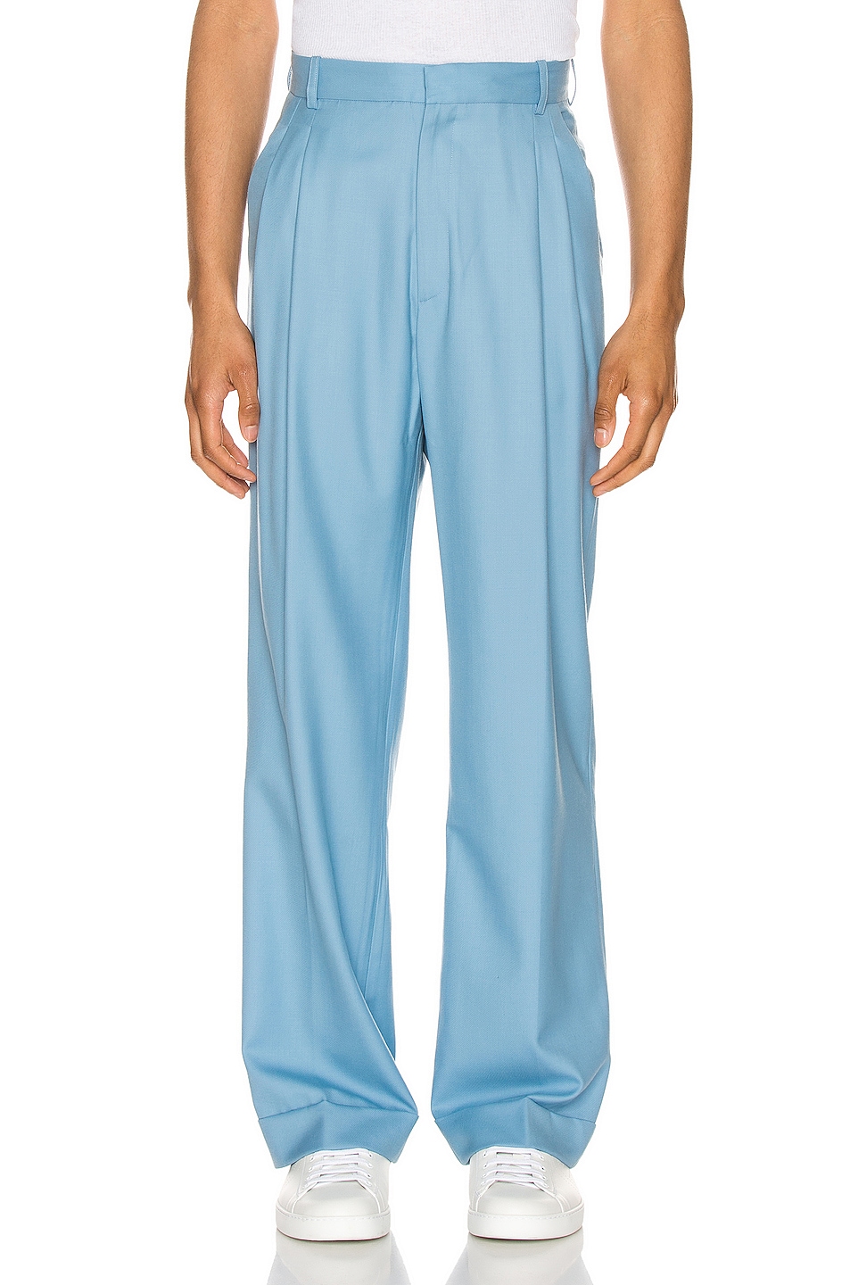 Image 1 of Casablanca Rio Pleated Trousers in Light Blue