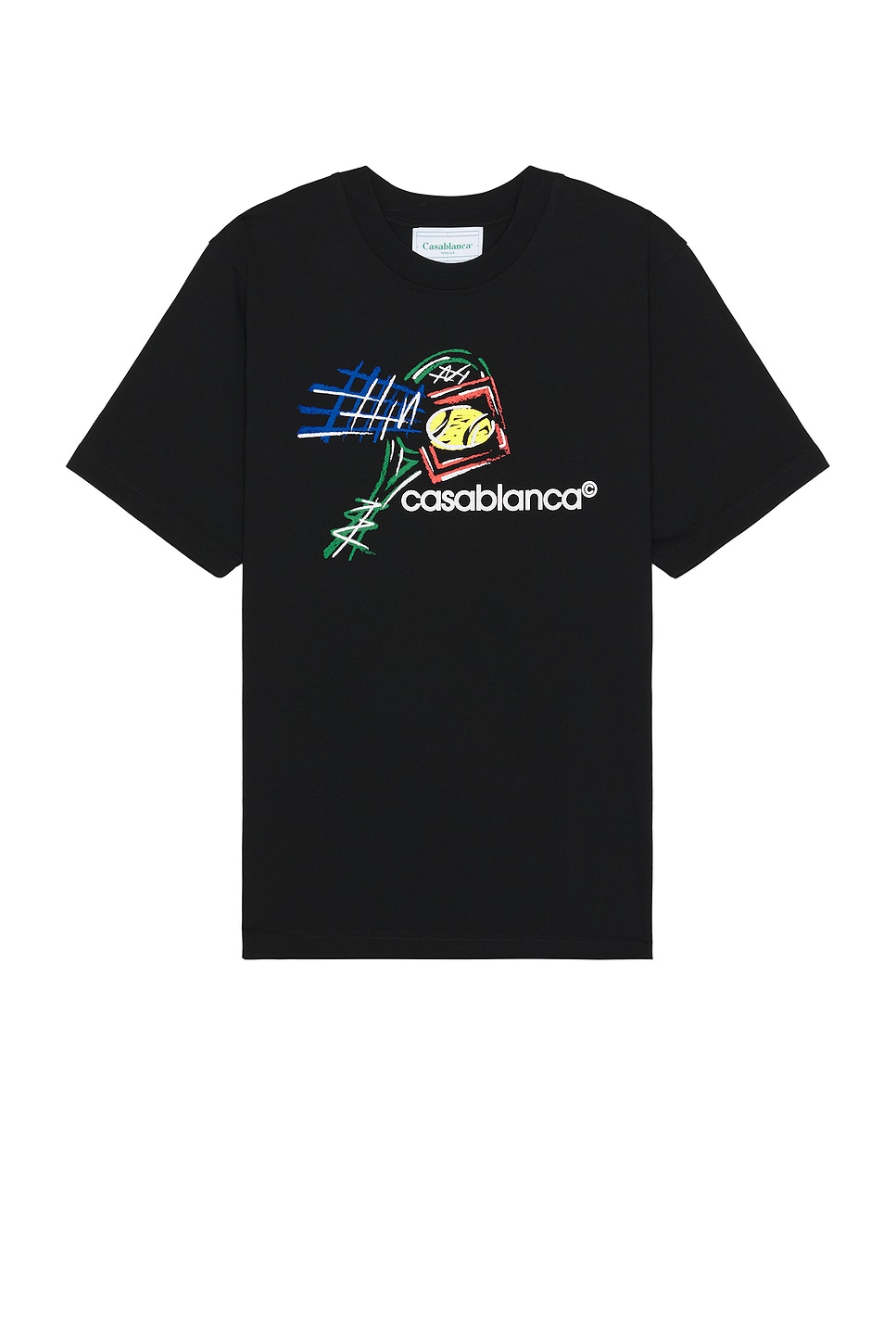 Croquis De Tennis T-shirt in Black