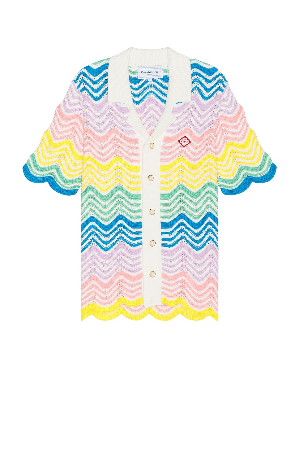 Image 1 of Casablanca Gradient Wave Knit Shirt in Gradient Wave