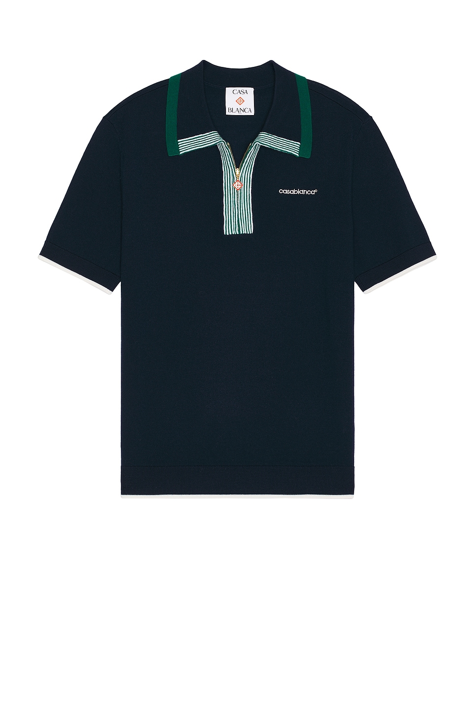 Image 1 of Casablanca Tennis Polo in Navy