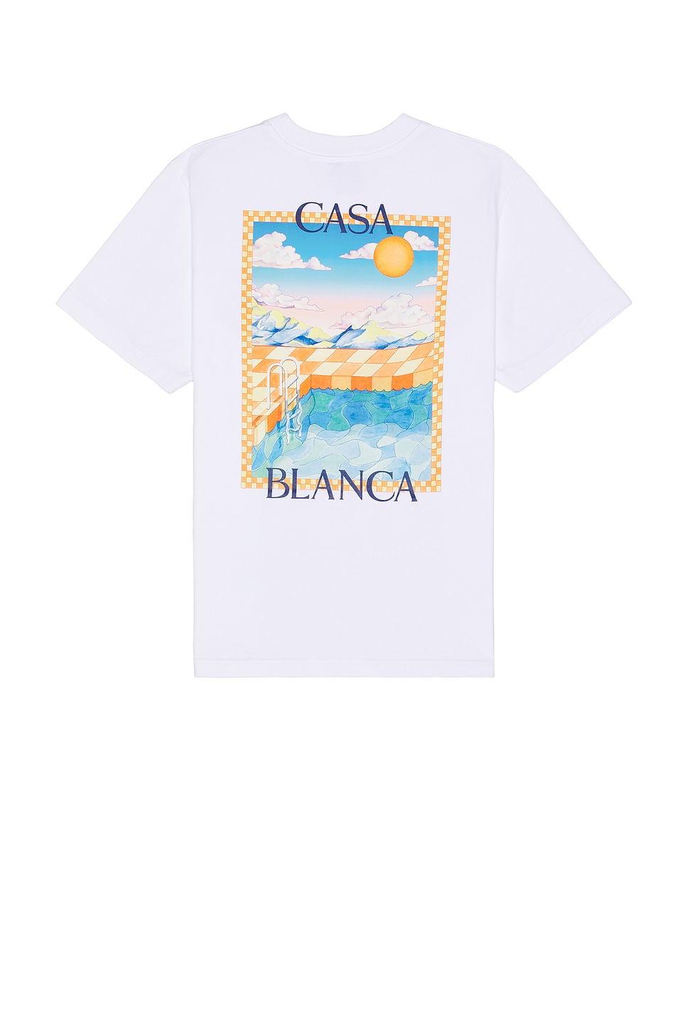 Image 1 of Casablanca Surreal Pool Printed T-shirt in Surreal Pool