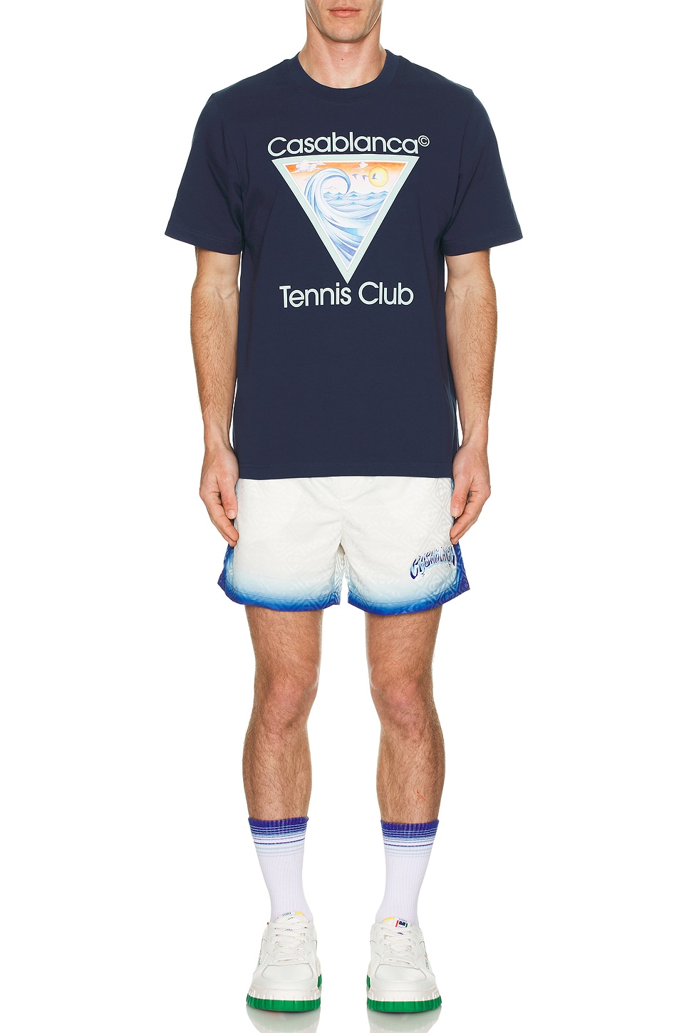 Image 1 of Casablanca Tennis Club Icon Printed T-shirt in Tennis Club Icon