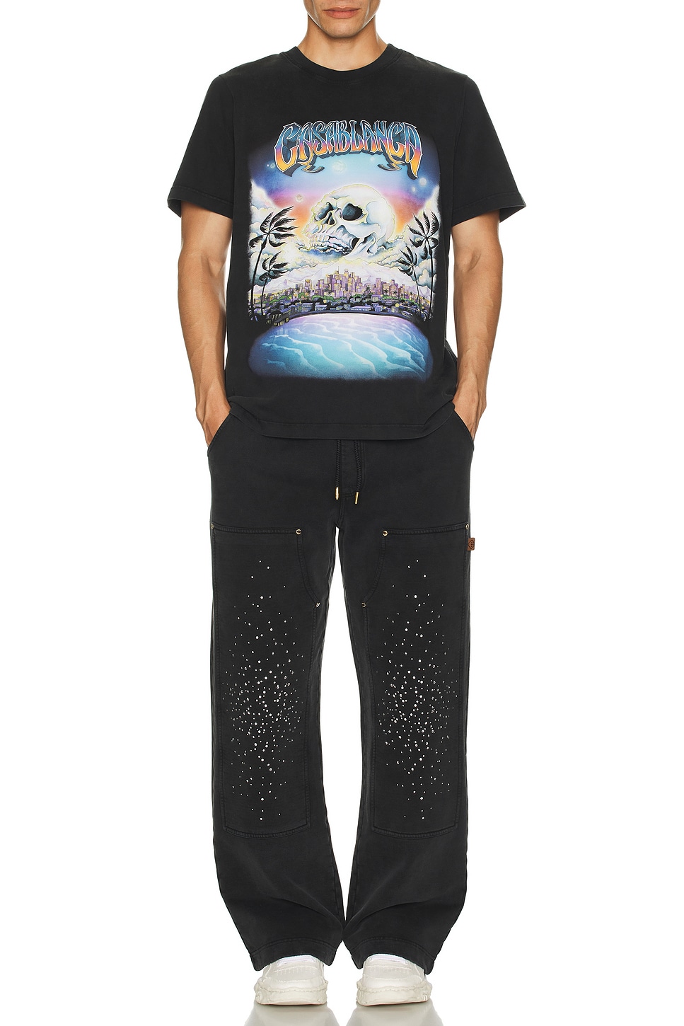 Image 1 of Casablanca La Premonition Hotfix Printed T-Shirt in La Premonition
