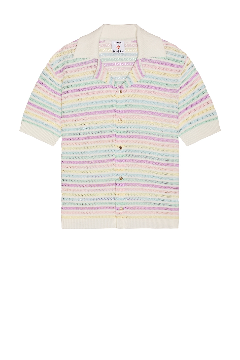 Image 1 of Casablanca Crochet Polo in Multi
