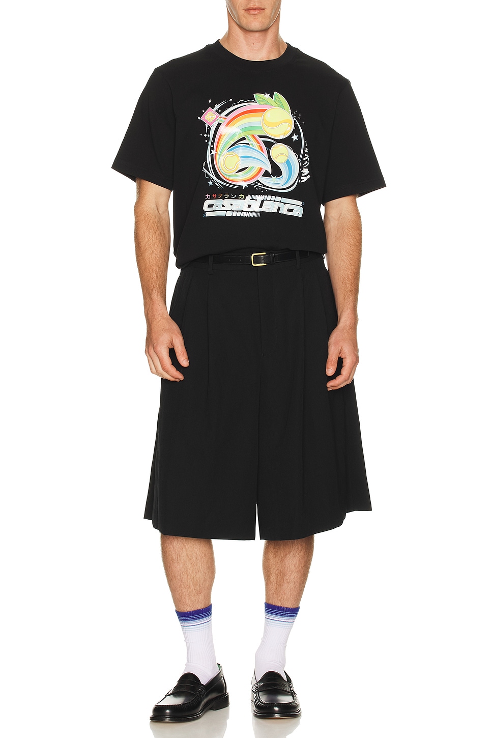Casablanca Casa Way Mountain Printed T-shirt In Black