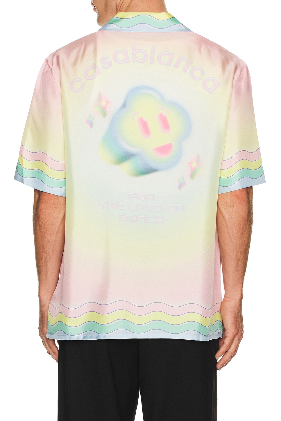 Image 1 of Casablanca For The Love Of Dance Cuban Collar Shirt in For The Love Of Dance