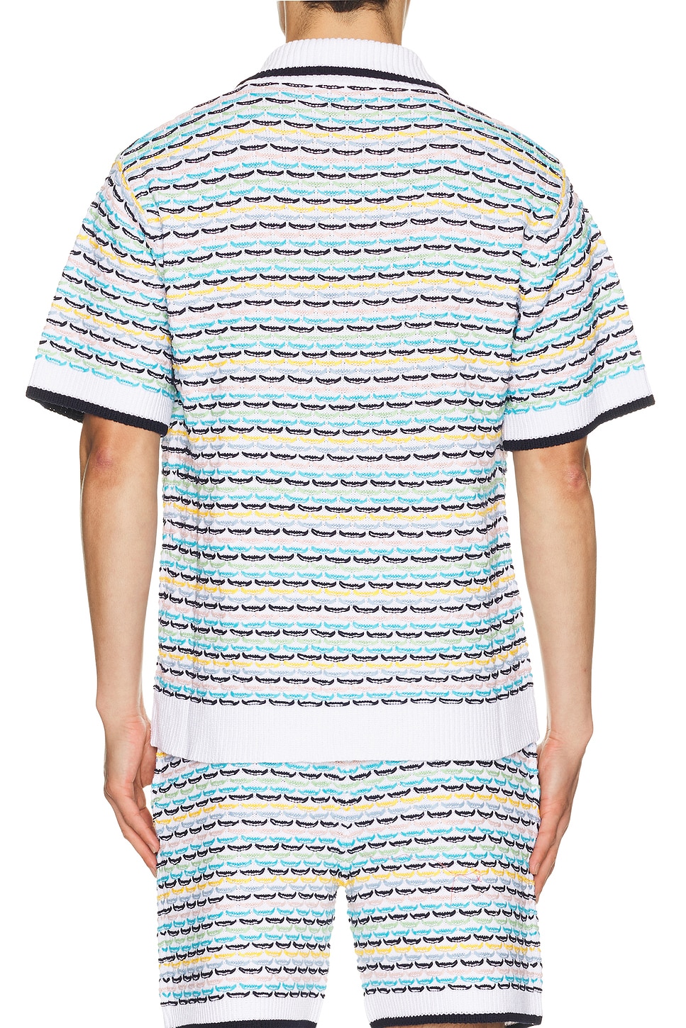 Casablanca Tuck Stitch Short Sleeve Shirt | Thumbnail 2
