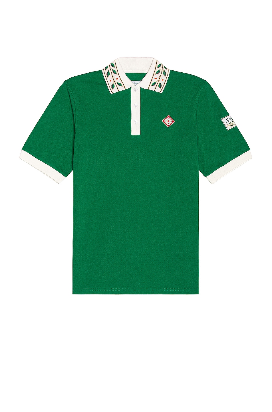 Image 1 of Casablanca Laurel Classic Polo Shirt in Green