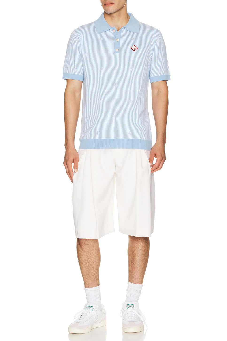 Casablanca Pinstripe Polo Shirt | Thumbnail 3