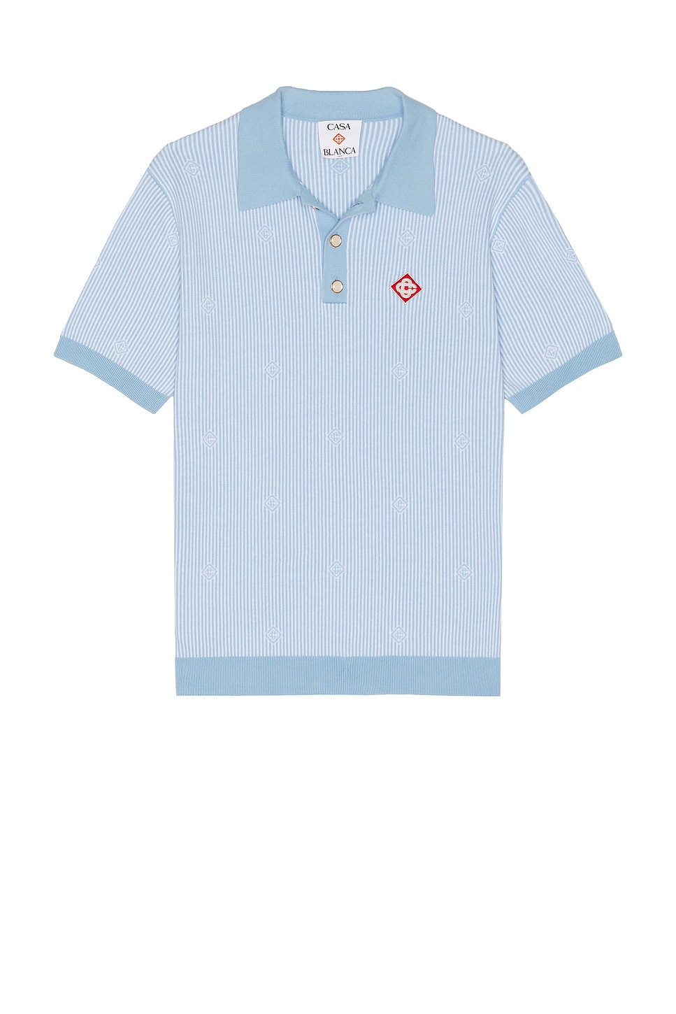 Casablanca Pinstripe Polo Shirt | Thumbnail 4