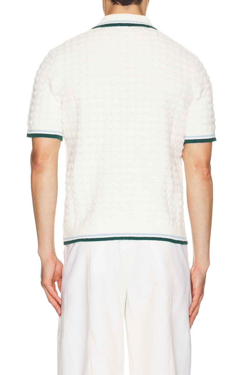 Casablanca Boucle Short Sleeve Polo | Thumbnail 2
