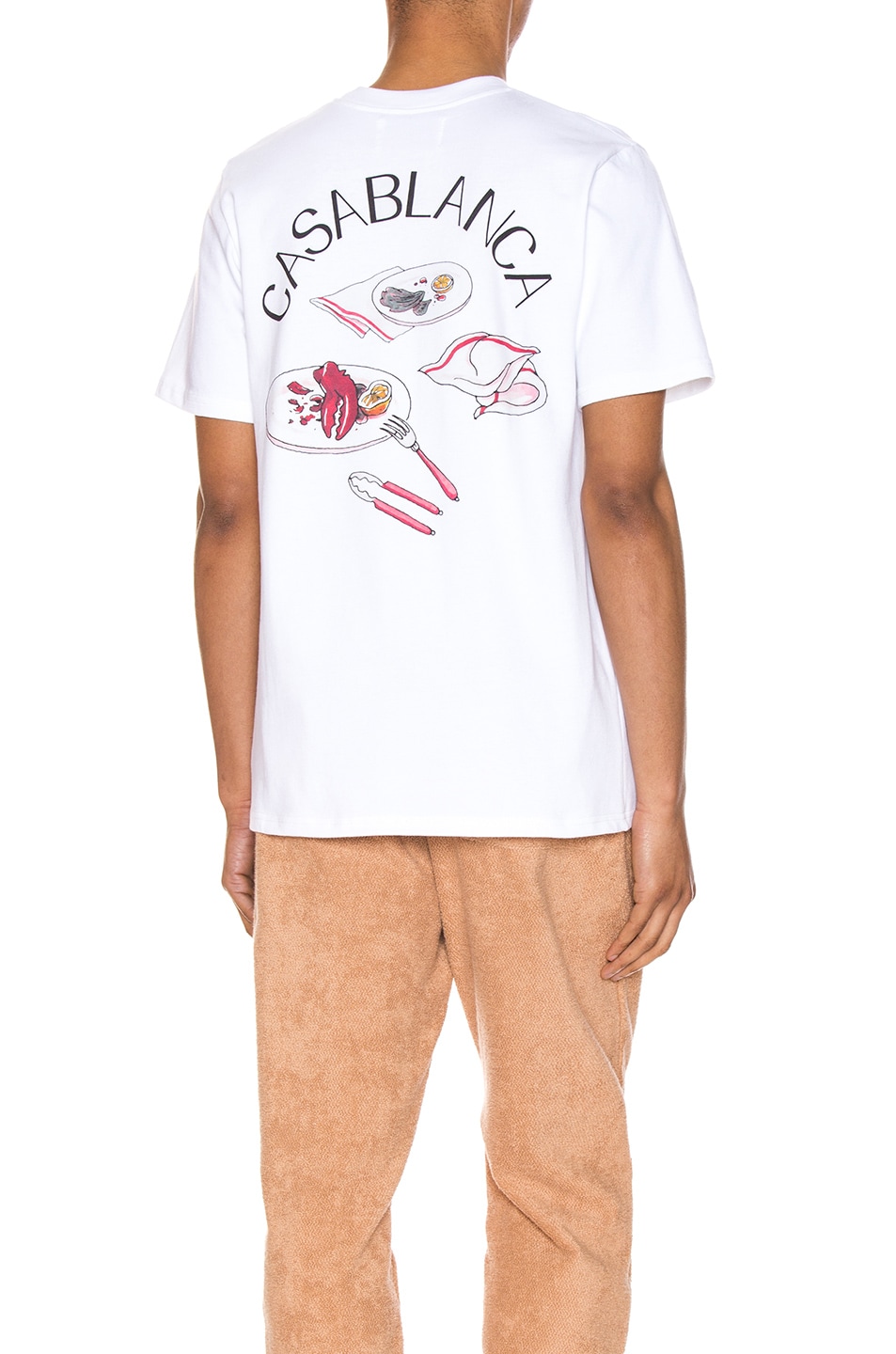 Image 1 of Casablanca Lobster Tee in White