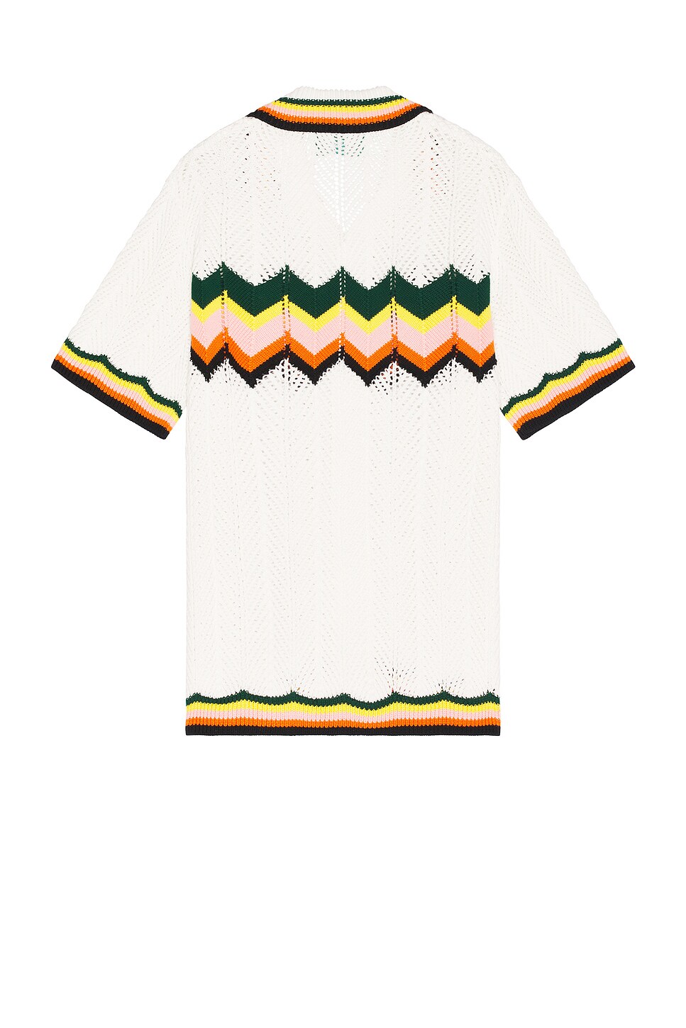 CASABLANCA CHEVRON LACE KNIT SHIRT