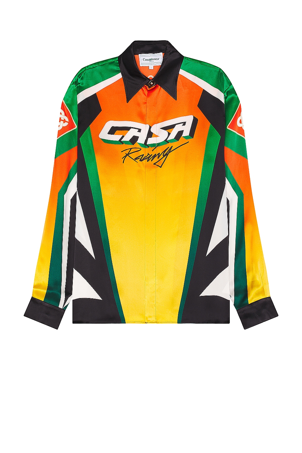 Image 1 of Casablanca Classic Collar Long Sleeve Shirt in Casa Moto Sport