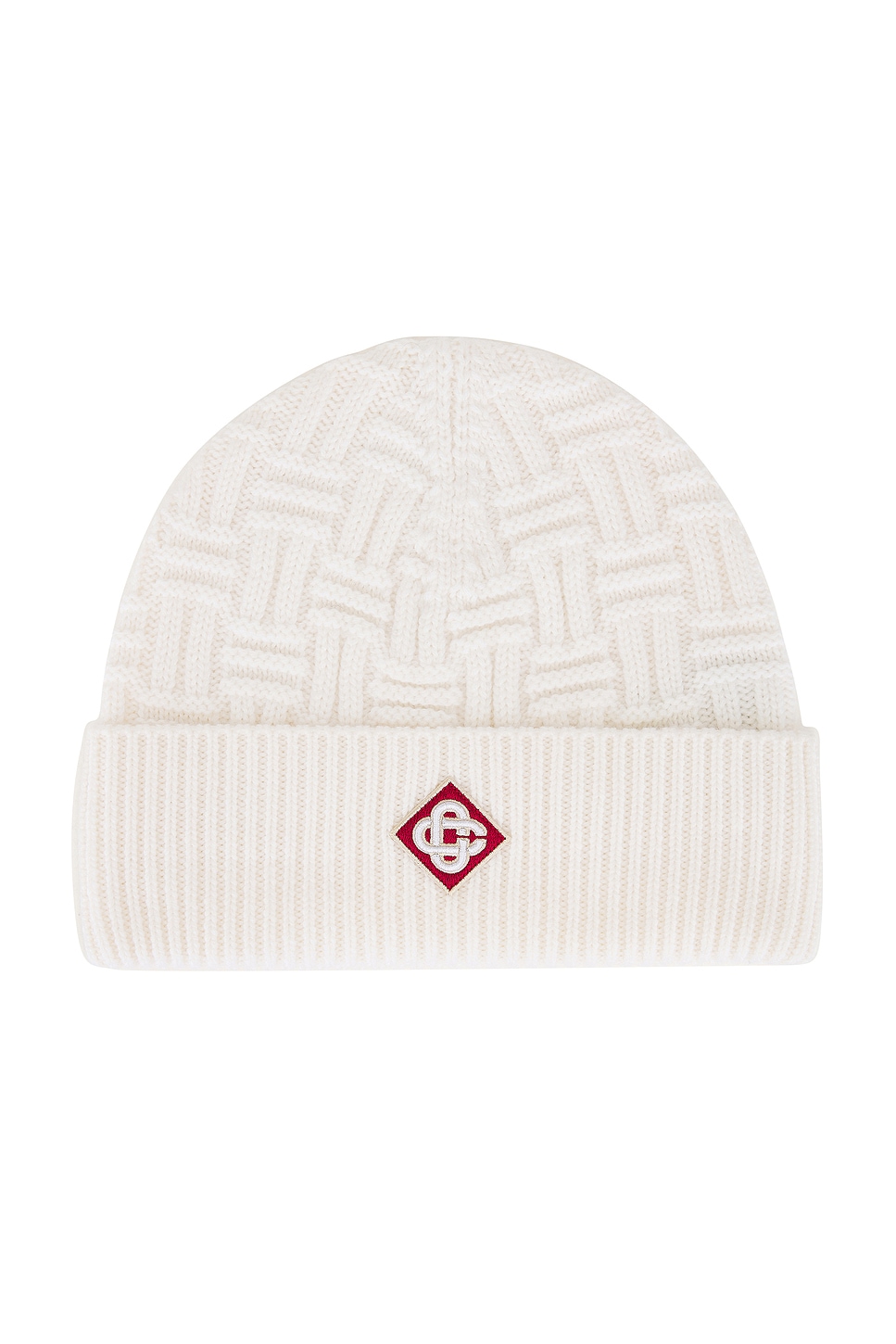 Wool Beanie in White