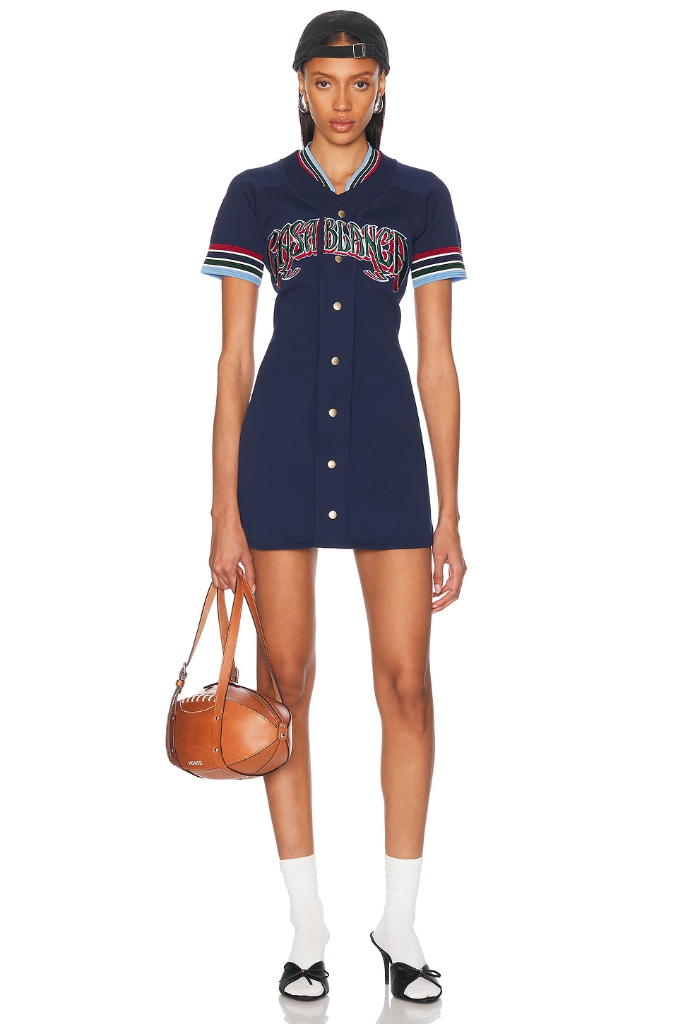 Casablanca Baseball Mini Dress