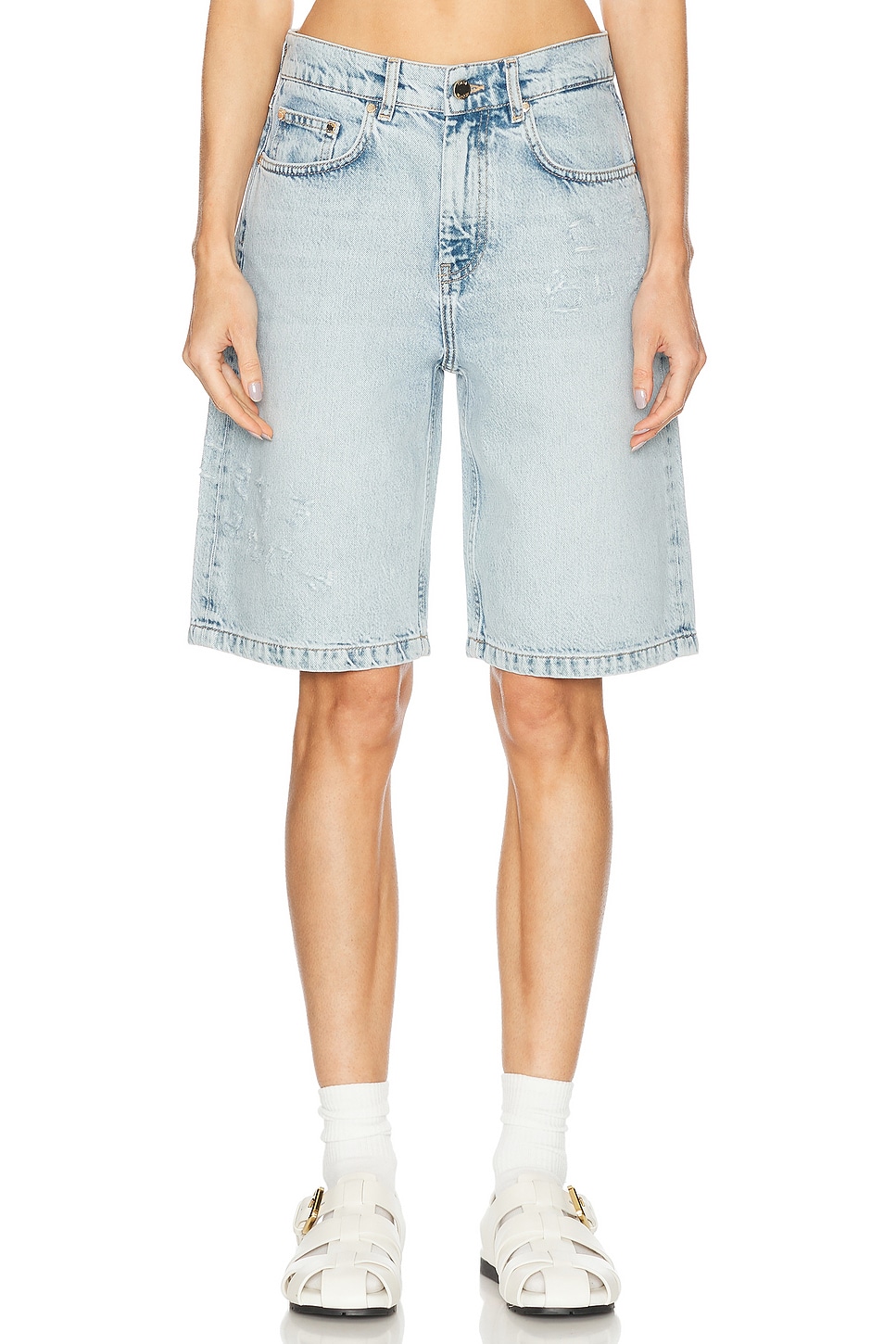 Graffiti Skater Short in Blue