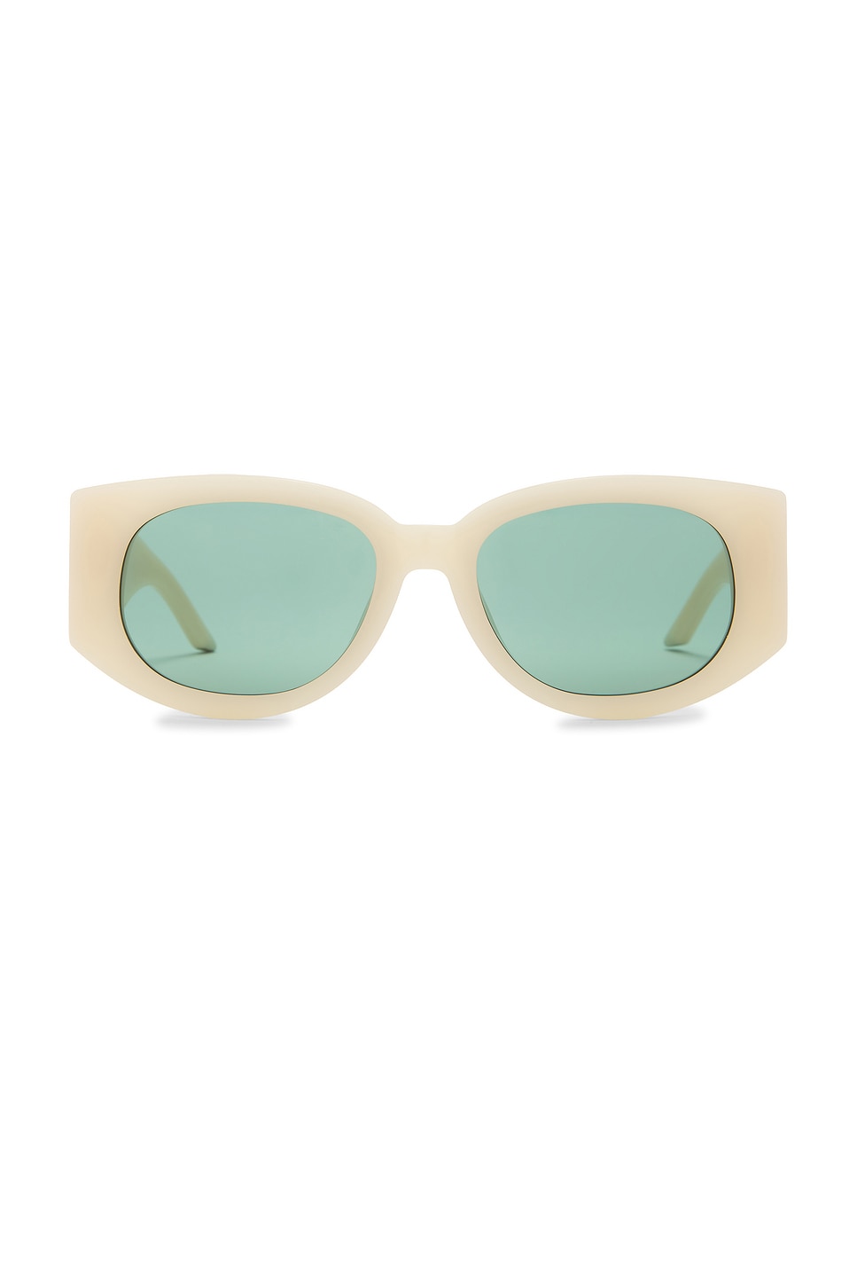 Oval Sunglasses in Ivory