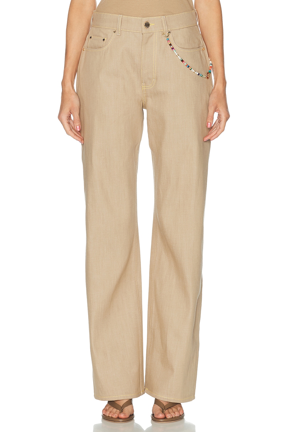 Casablanca Desert Canvas Wide Leg in Beige