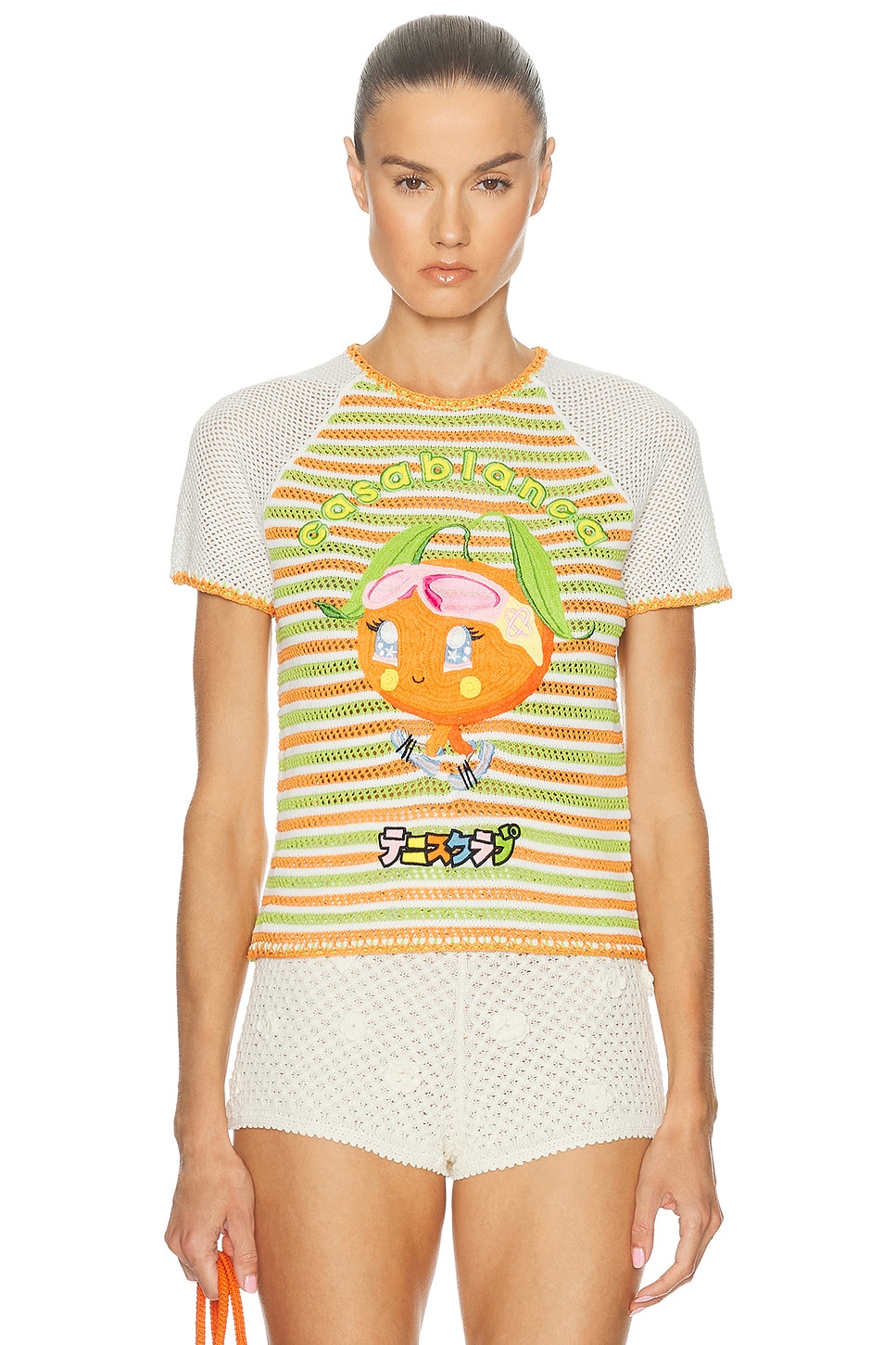 Casablanca Rave Character Tee In Neutral